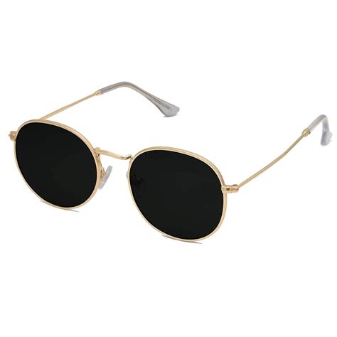 polarized round vintage metal sunglasses|sojos retro round polarized sunglasses.